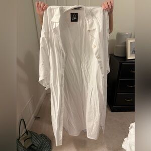 Maxi White button up shirt